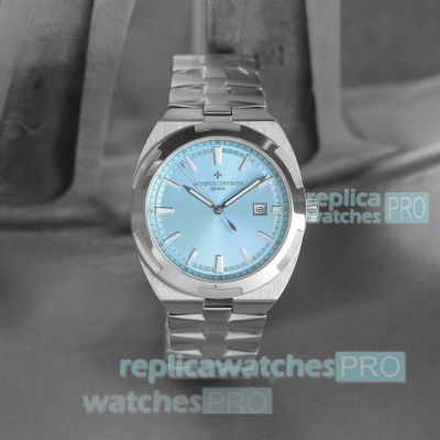 Perfect Copy Vacheron Constantin Overseas Ice Blue Dial 41MM Men Watch